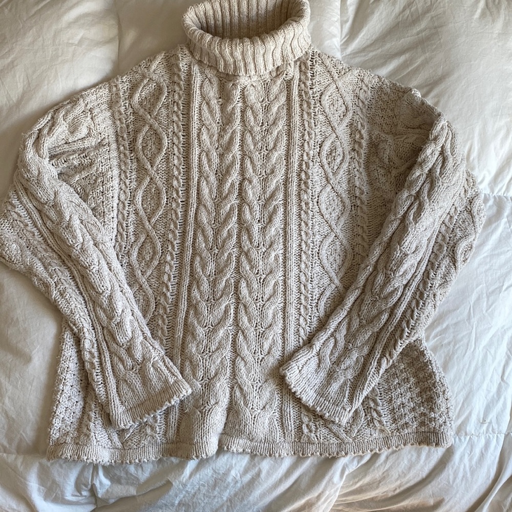 Vintage Alps Cotton Turtleneck Sweater